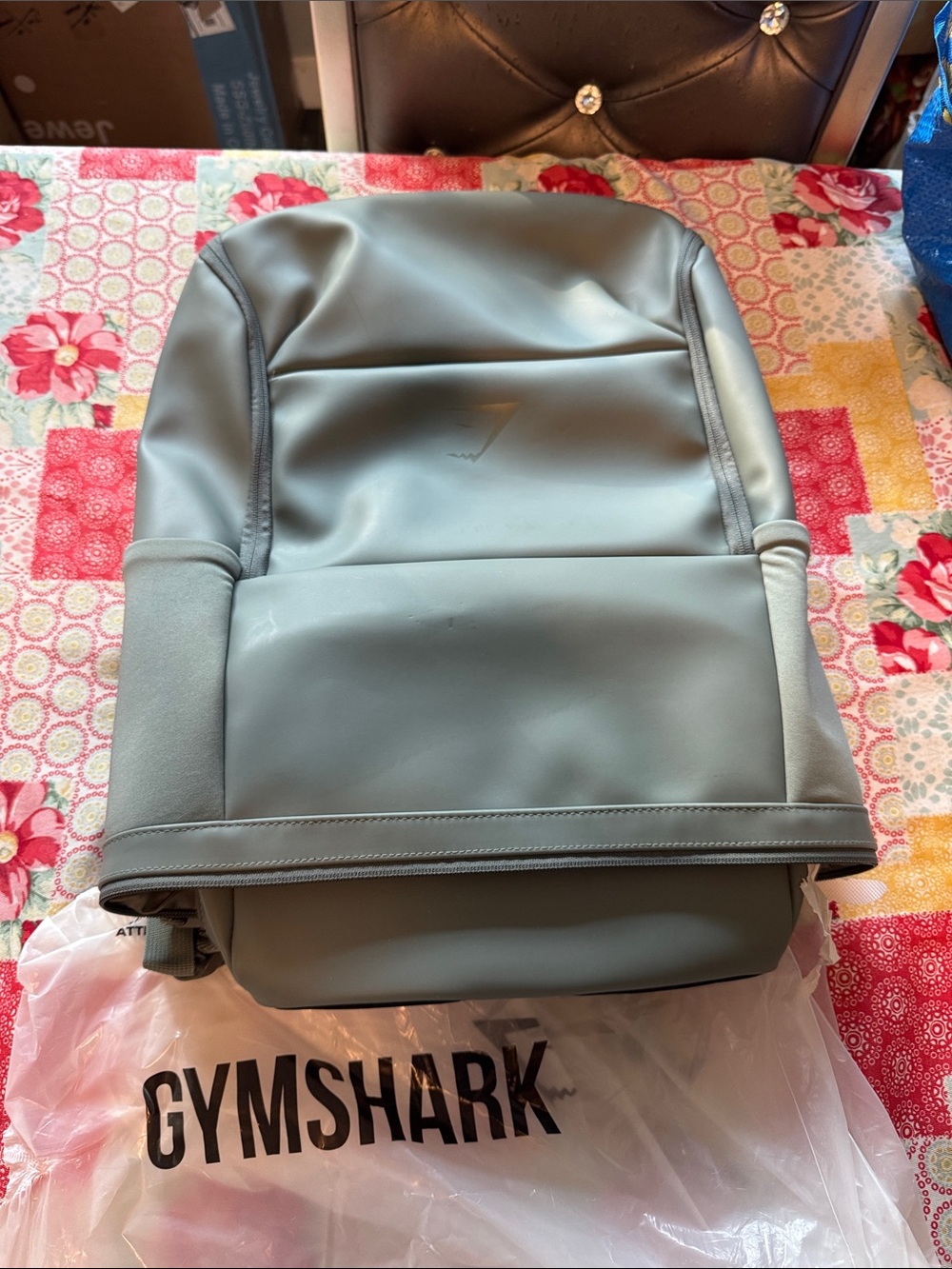 Gymshark Sleek Backpack in Sage
